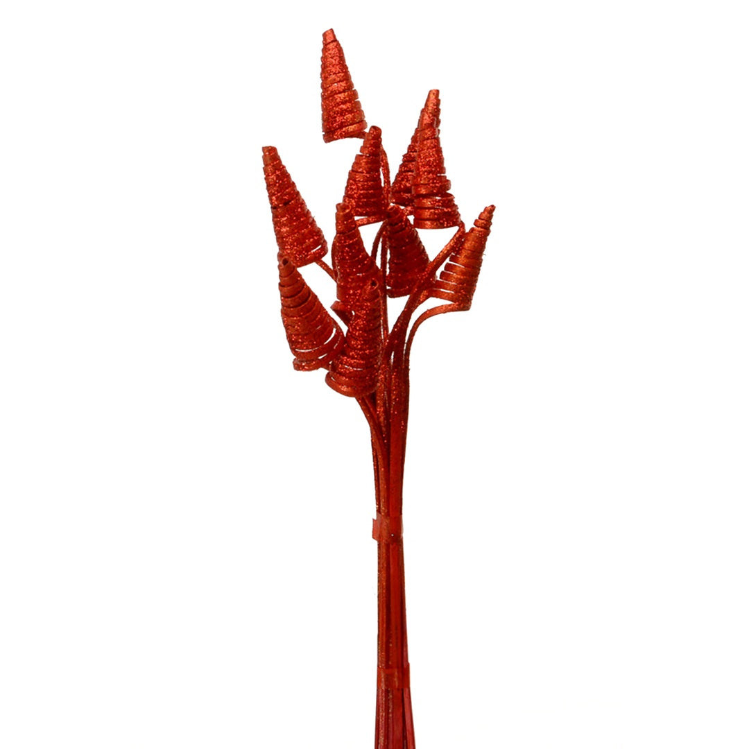 4 Pezzi • Giunchi cone oro con glitter 40 pezzi • 55 cm