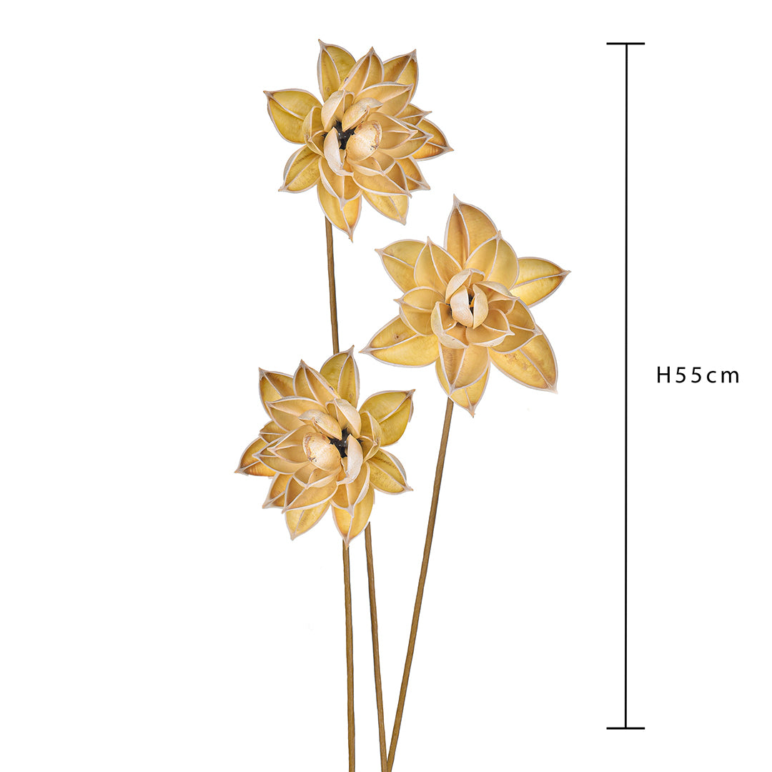 4 Pezzi • Fiore ninfea 15 pezzi • 55 cm