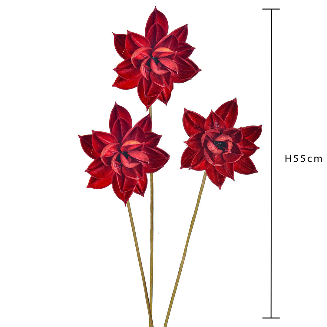 4 Pezzi • Fiore ninfea 15 pezzi • 55 cm