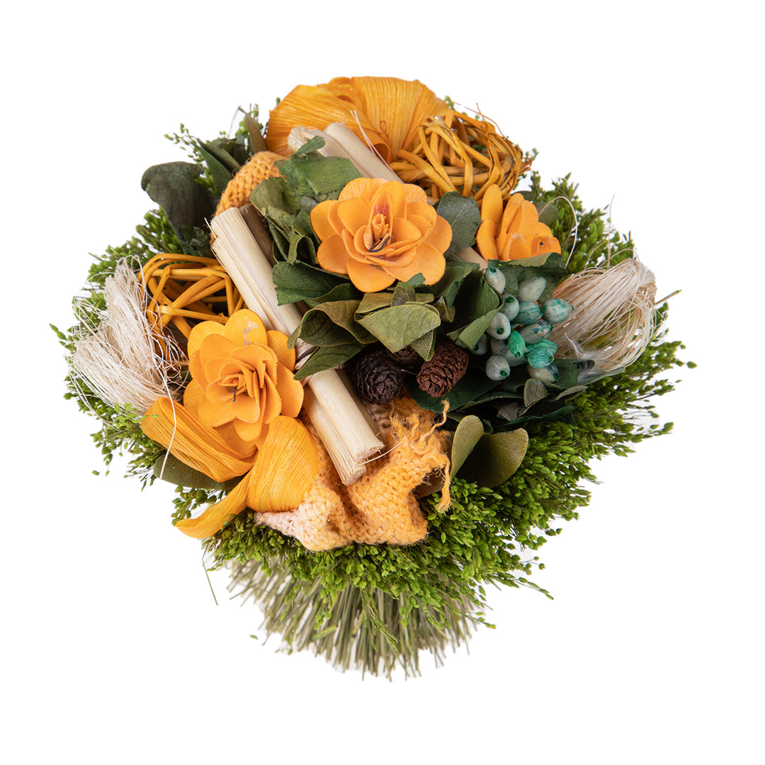 2 Pezzi • Bouquet tropicale medio • 20 cm