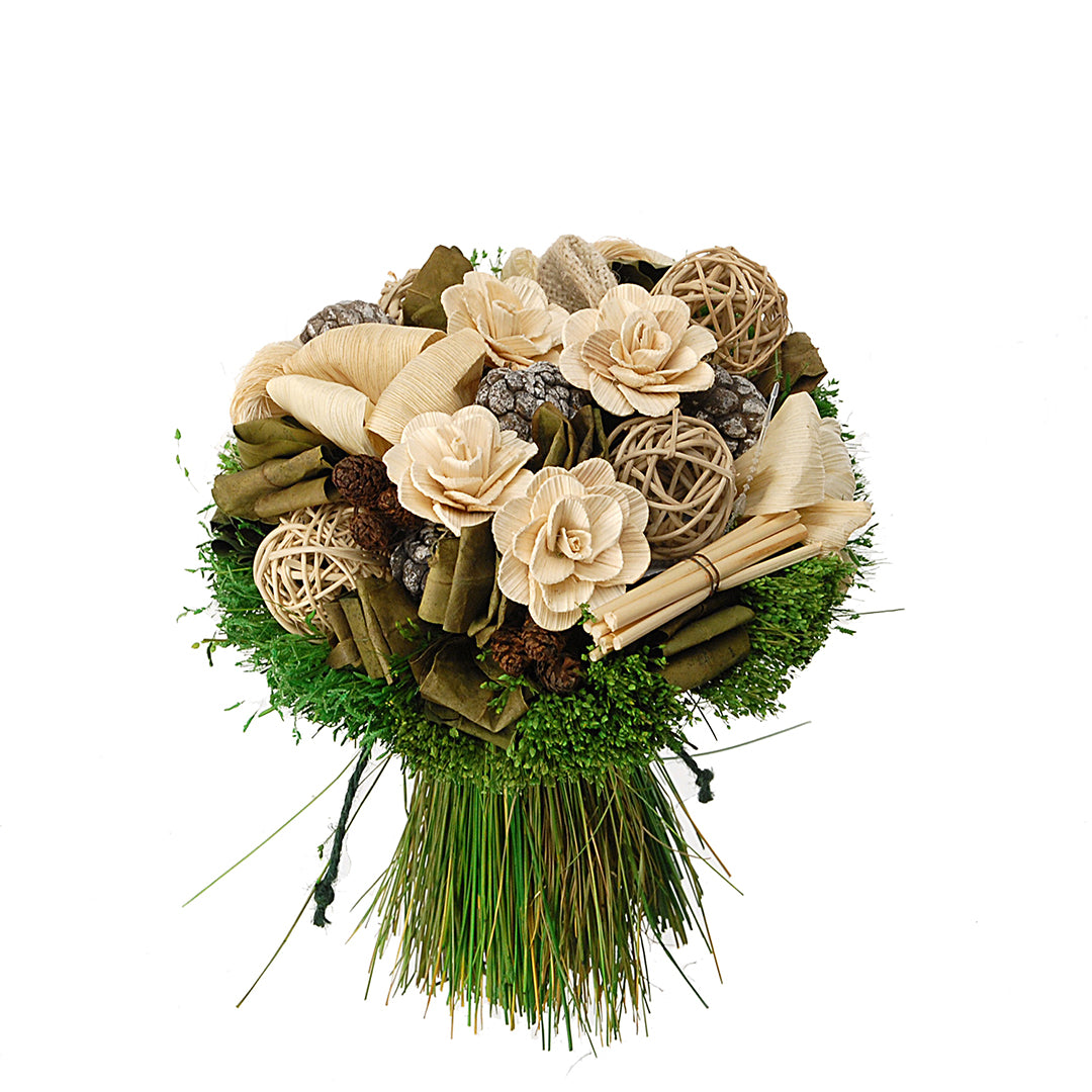 2 Pezzi • Bouquet tropicale medio • 20 cm