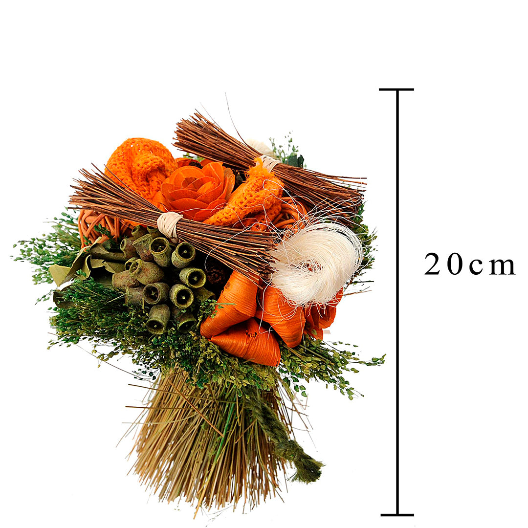 2 Pezzi • Bouquet tropicale medio • 20 cm