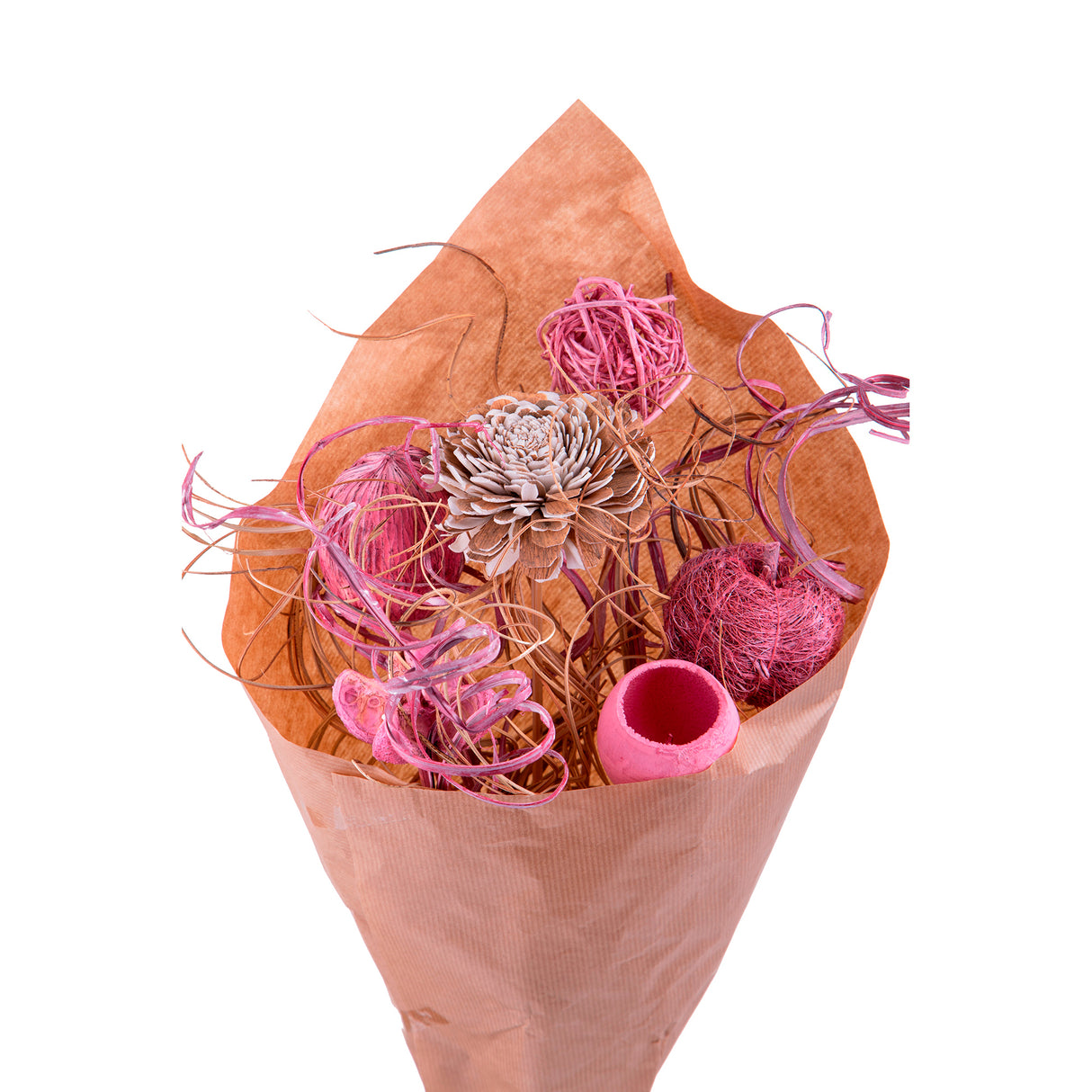 3 Pezzi • Mazzo di fiori calcinati • 30 cm