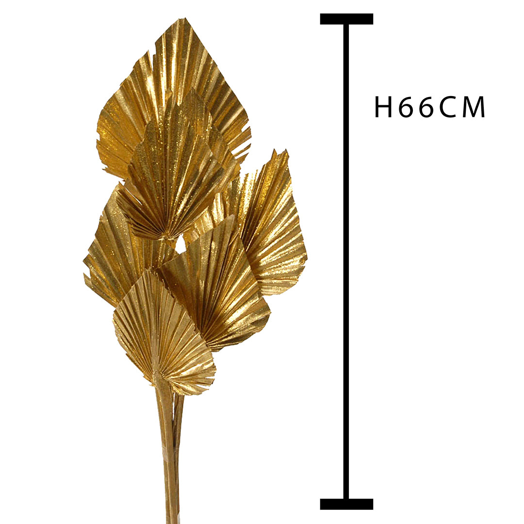 5 Pezzi • Palm spear 4 mazzi da 7 pezzi con glitter • 66 cm
