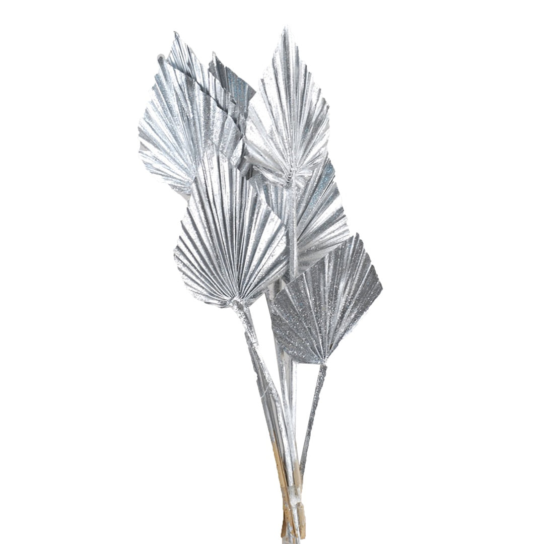 5 Pezzi • Palm spear 4 mazzi da 7 pezzi con glitter • 65 cm