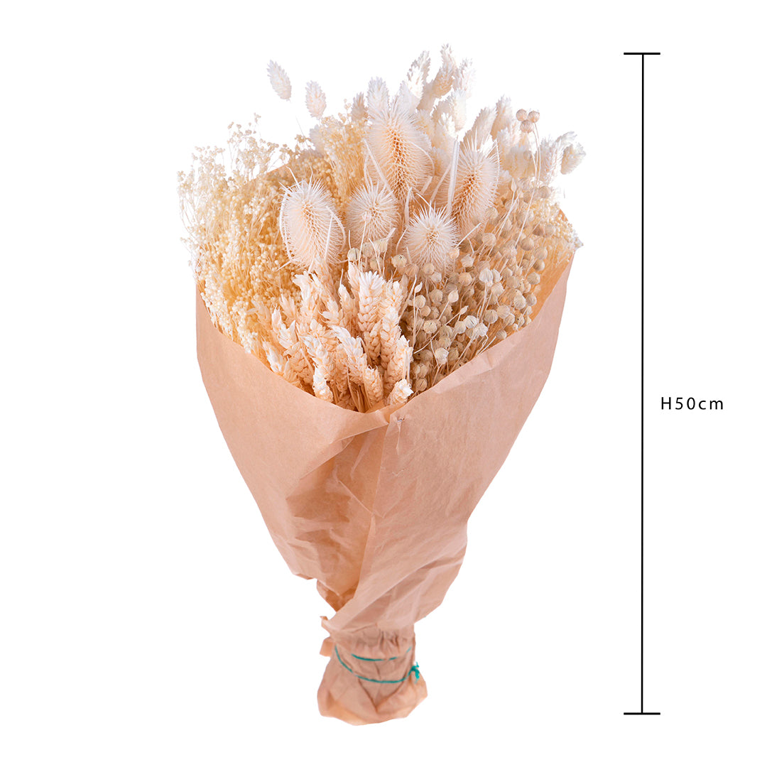 Mazzo con erbe assortite carta sbiancato • 30 cm