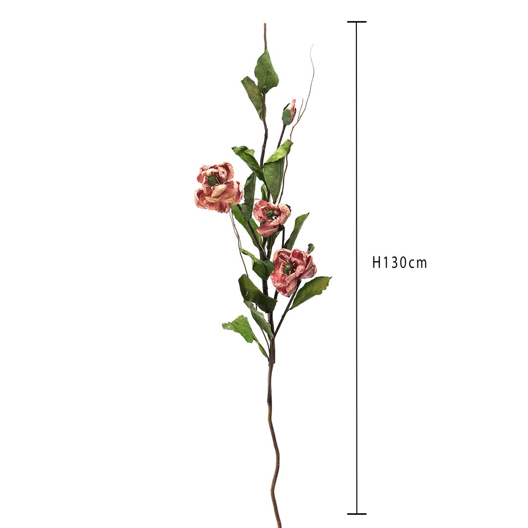 Peonia 3 foglie 1 boccio • 130 cm