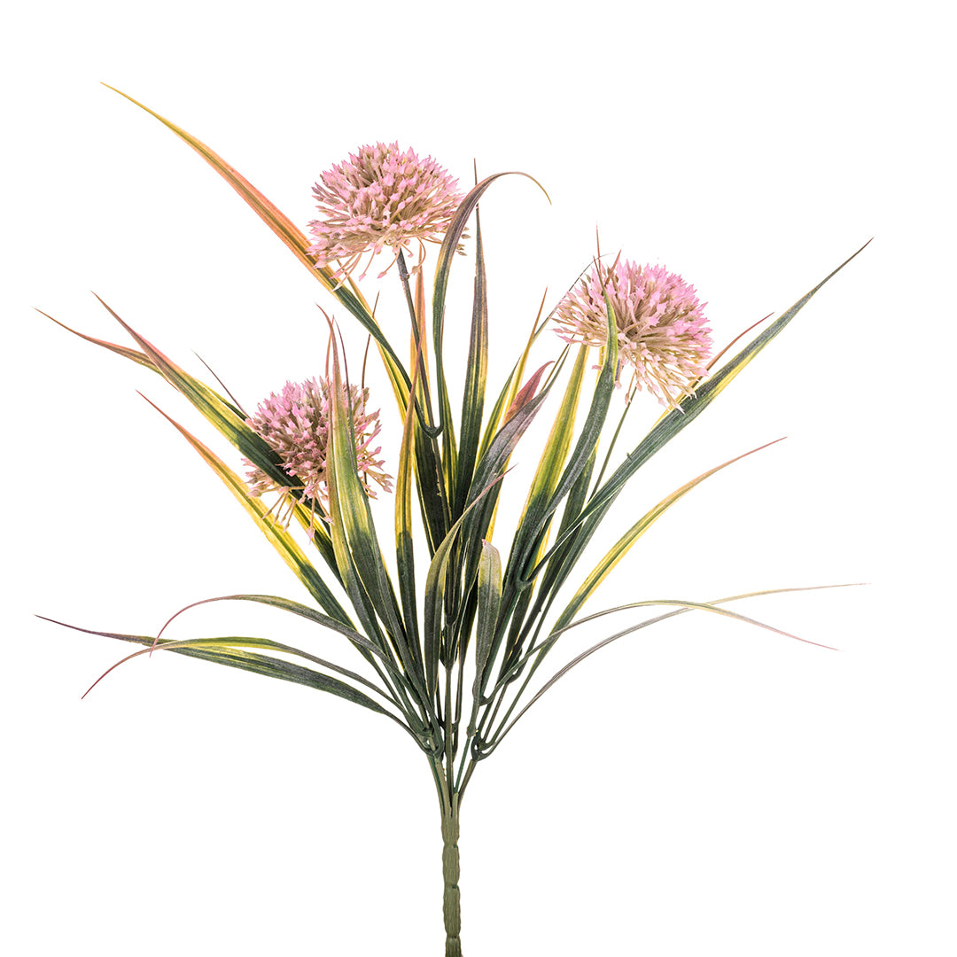 8 Pezzi • Fiore di Allium artificiale pvc 3 fiori • 40 cm