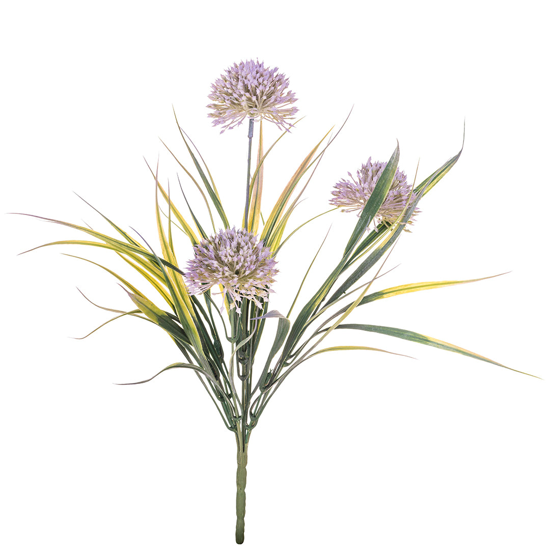8 Pezzi • Fiore di Allium artificiale pvc 3 fiori • 40 cm