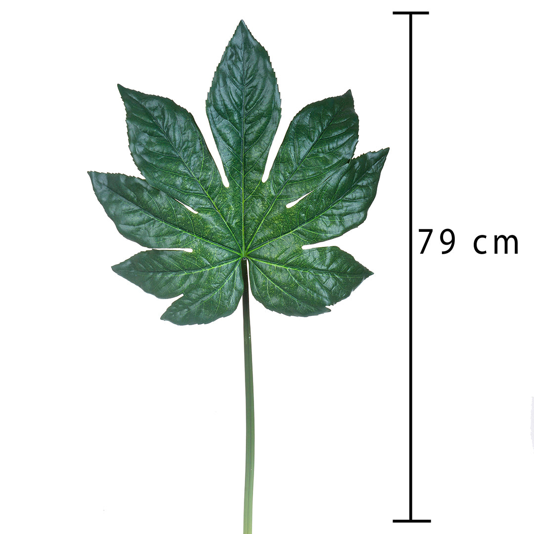 2 Pezzi • Foglia di aralia artificiale • 75 cm