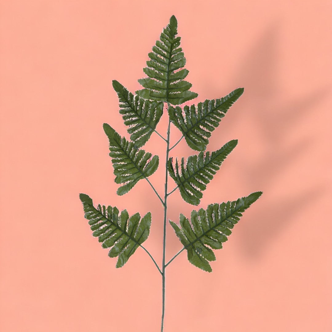 6 Pezzi • Foglia di felce artificiale • 53 cm