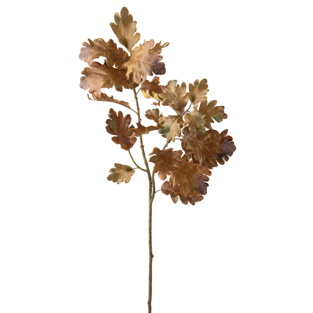 2 Pezzi • Foglia di quercia artificiale • 78 cm