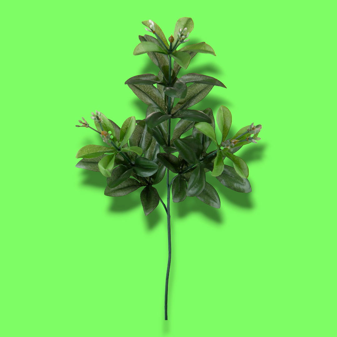 4 Pezzi • Ramo di lauro a 3 diramzioni artificiale • 61 cm