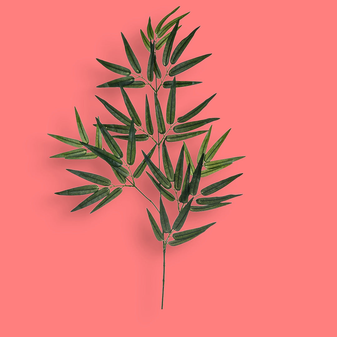 4 Pezzi • Ramo bamboo a 3 diramazioni artificiale • 72 cm