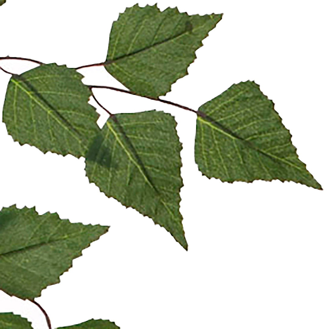 4 Pezzi • Ramo betulla con 56 foglie artificiale • 56 cm
