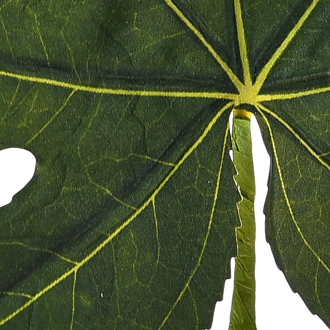 8 Pezzi • Folgia di aralia artificiale • 33 cm