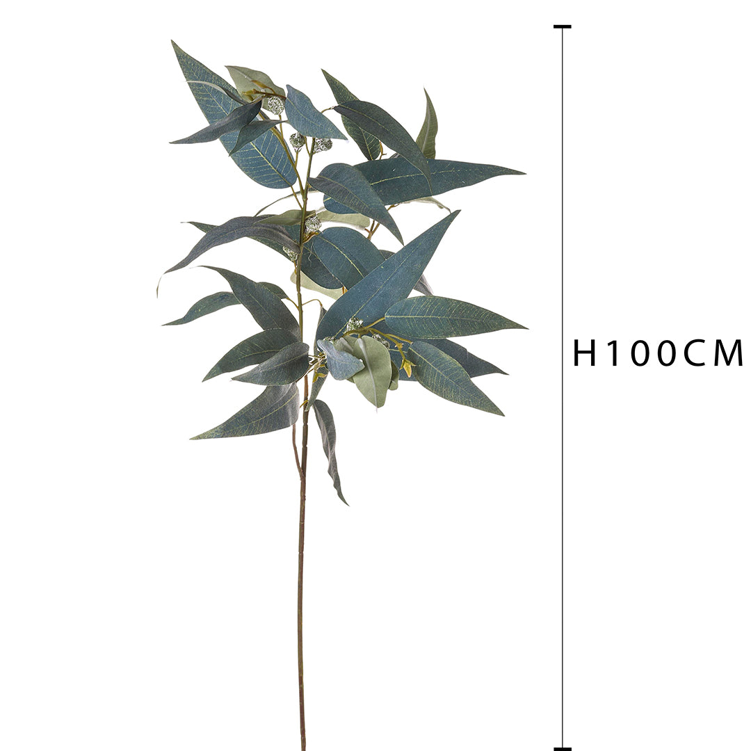 3 Pezzi • Ramo di eucalipto artificiale • 100 cm