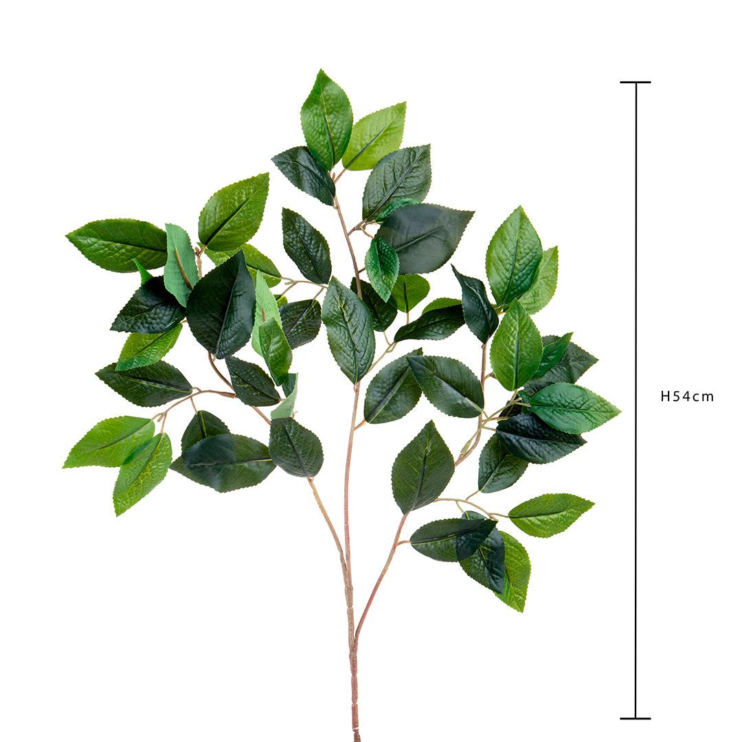 4 Pezzi • Ramo camelia per 3 diramzioni artificiale •  54 cm