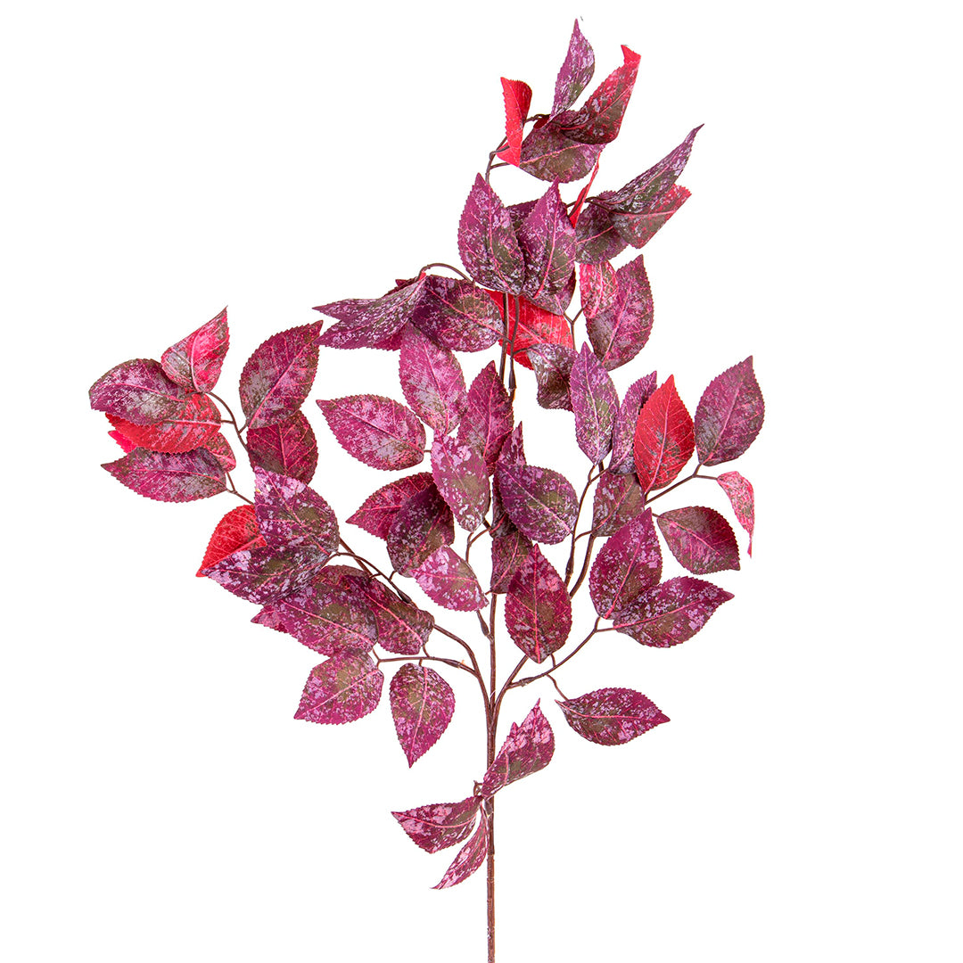 2 Pezzi • Ramo camelia 60 foglie artificiale • 66 cm