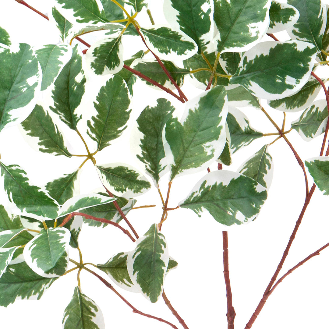 2 Pezzi • Tralcio foglie variegate artificiale • 103 cm