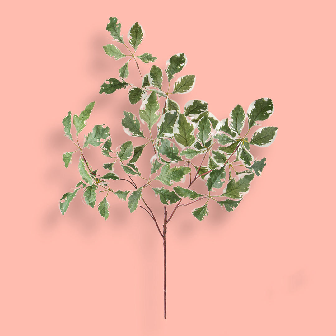 2 Pezzi • Tralcio foglie variegate artificiale • 103 cm