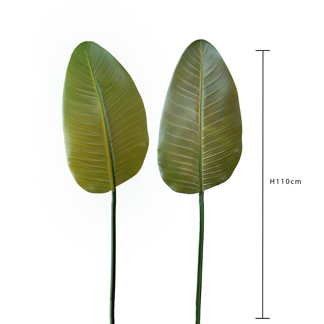 2 Pezzi • Foglia di banano artificiale • 110 cm