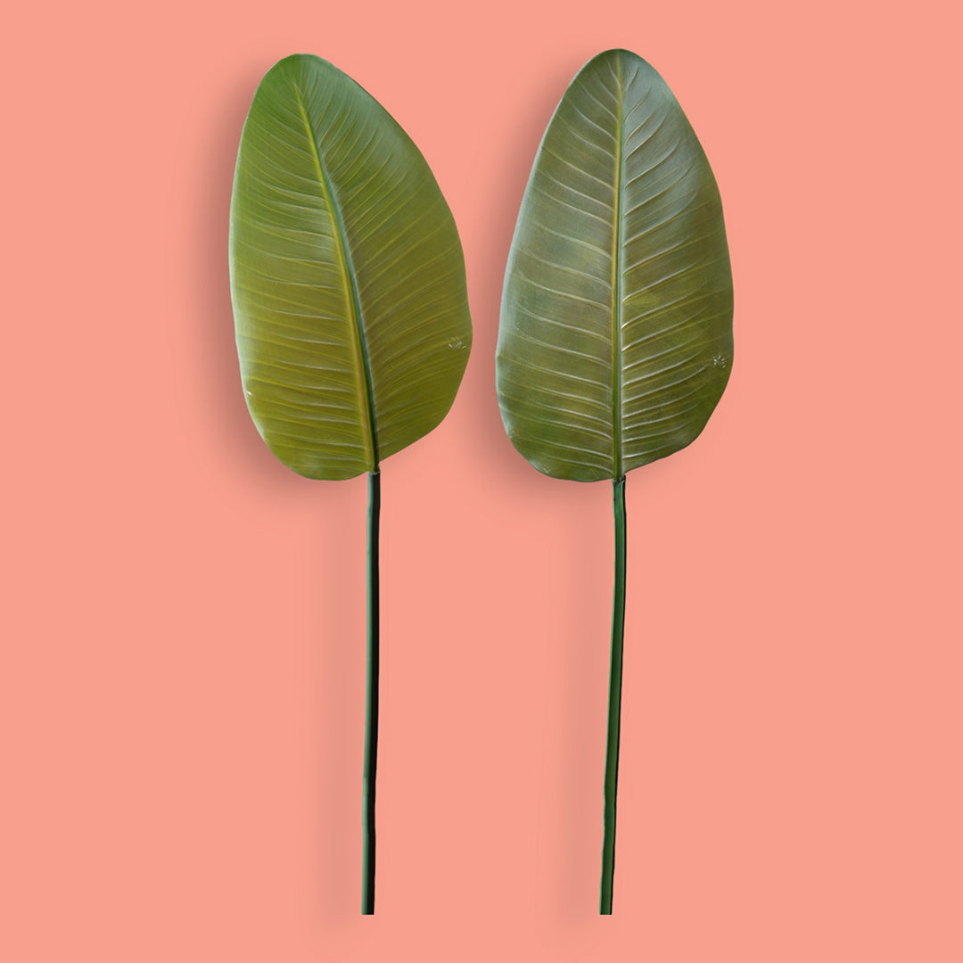 2 Pezzi • Foglia di banano artificiale • 110 cm
