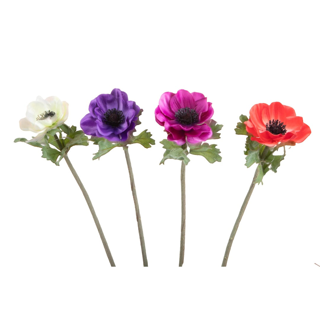 8 Pezzi • Fiore di anemone artificiale • 36,20 cm