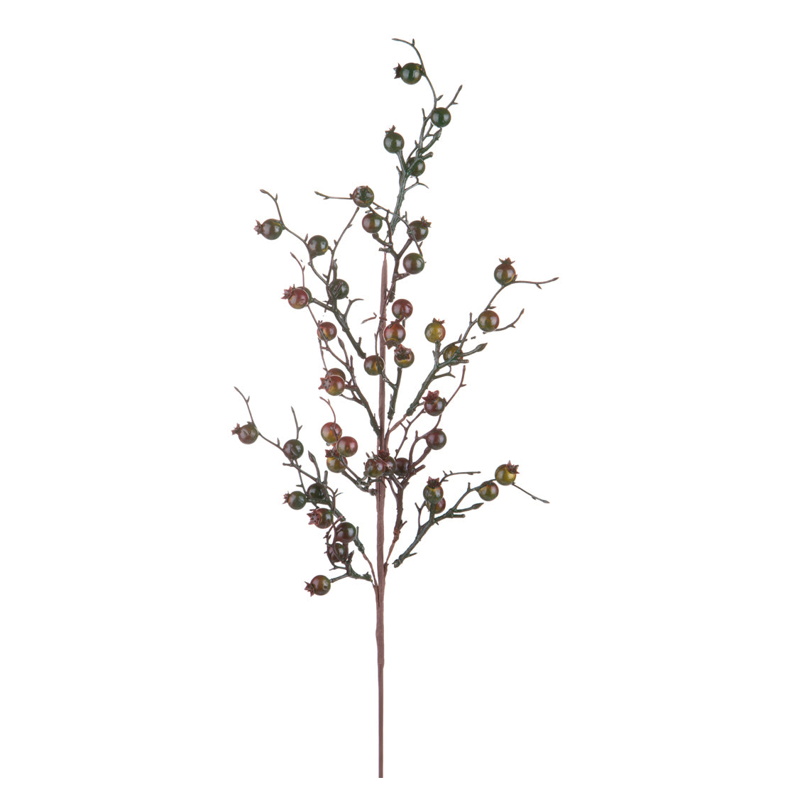 2 Pezzi • Ramo con bacche • 76 cm