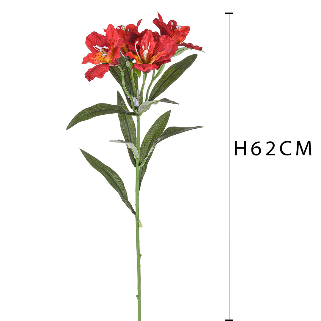 8 Pezzi • Fiore di Alstromeria artificiale • 62 cm