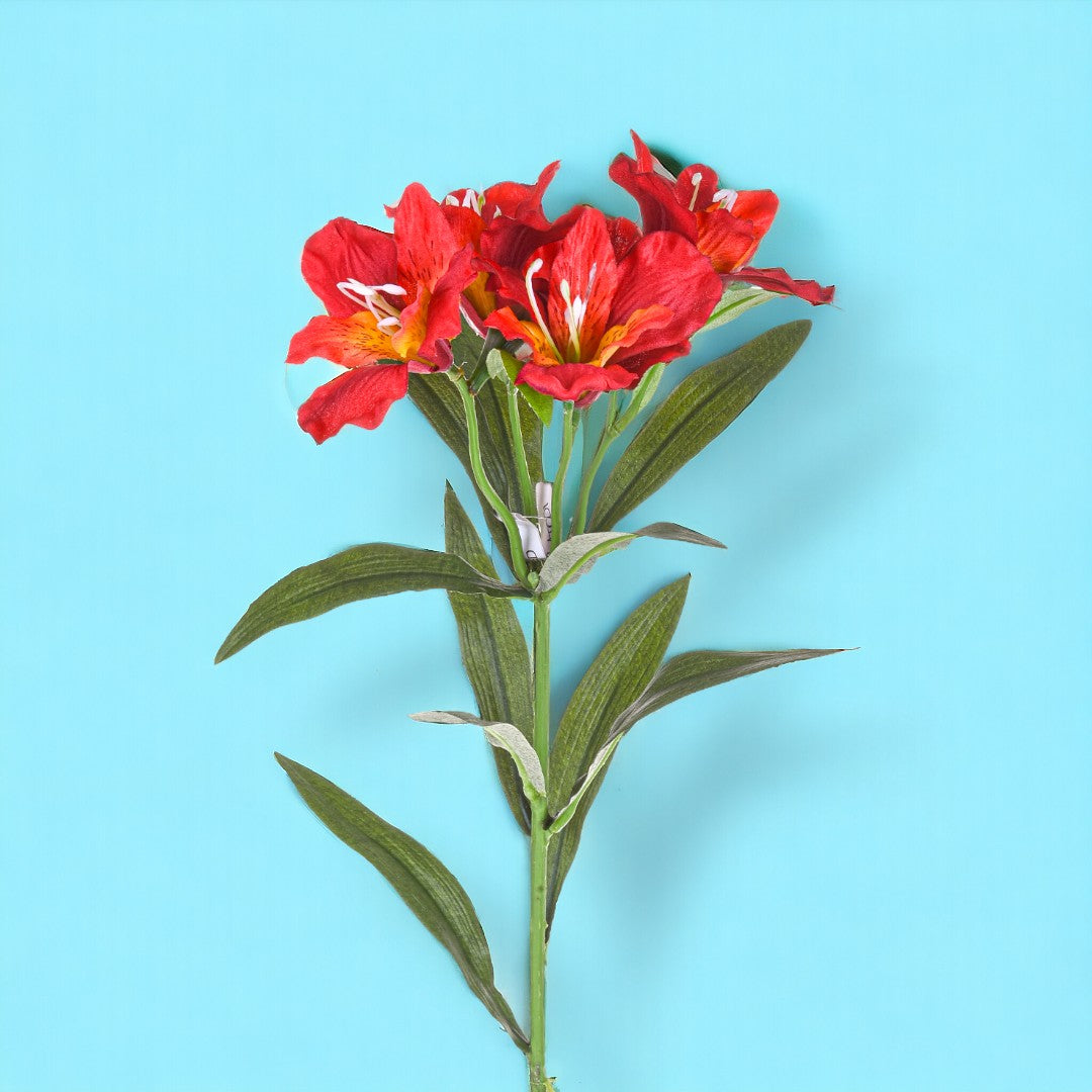 8 Pezzi • Fiore di Alstromeria artificiale • 62 cm