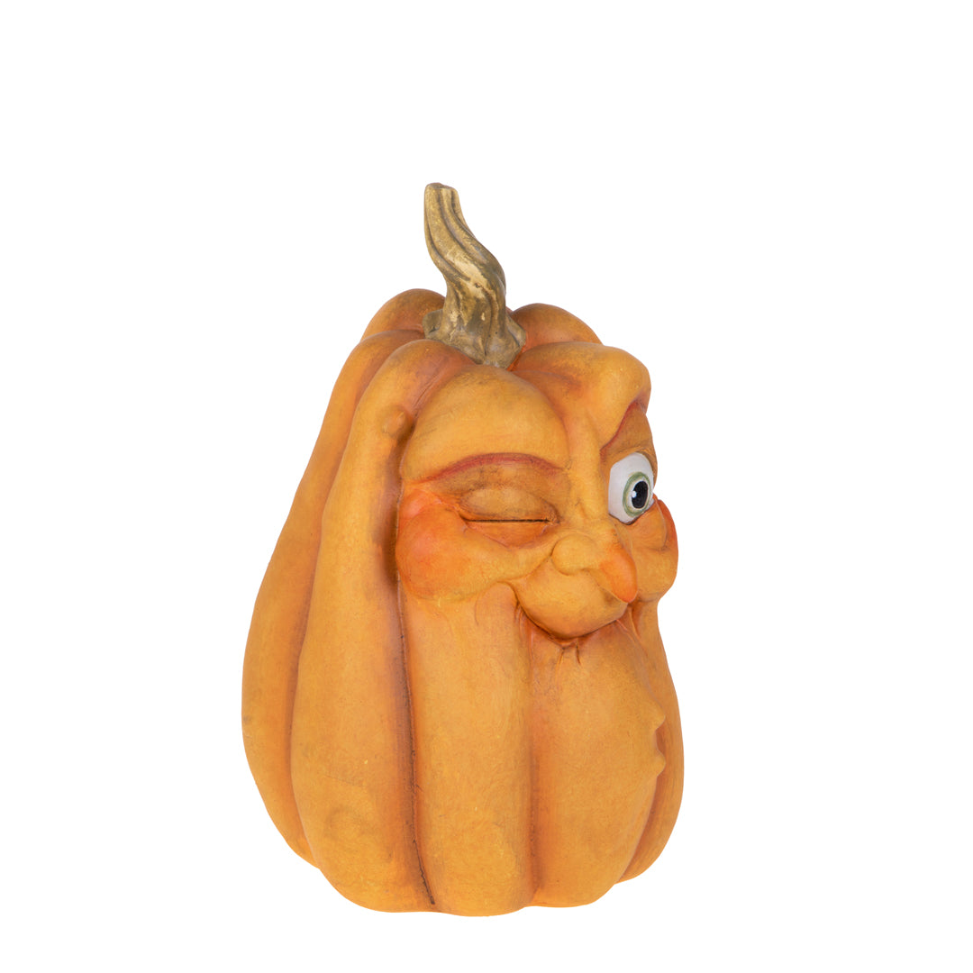 Zucca con volto di Willy Wonka • 31,5 cm