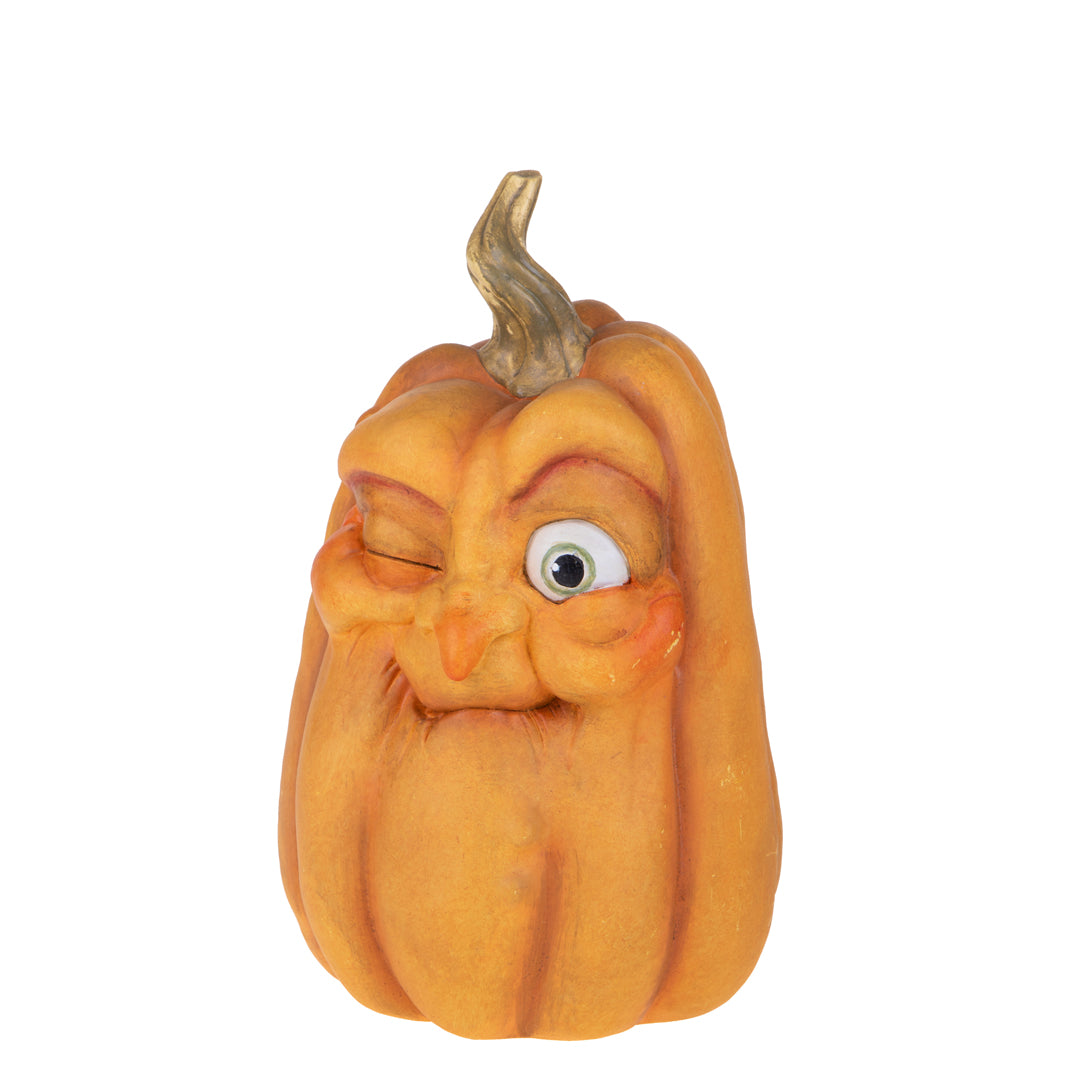Zucca con volto di Willy Wonka • 31,5 cm