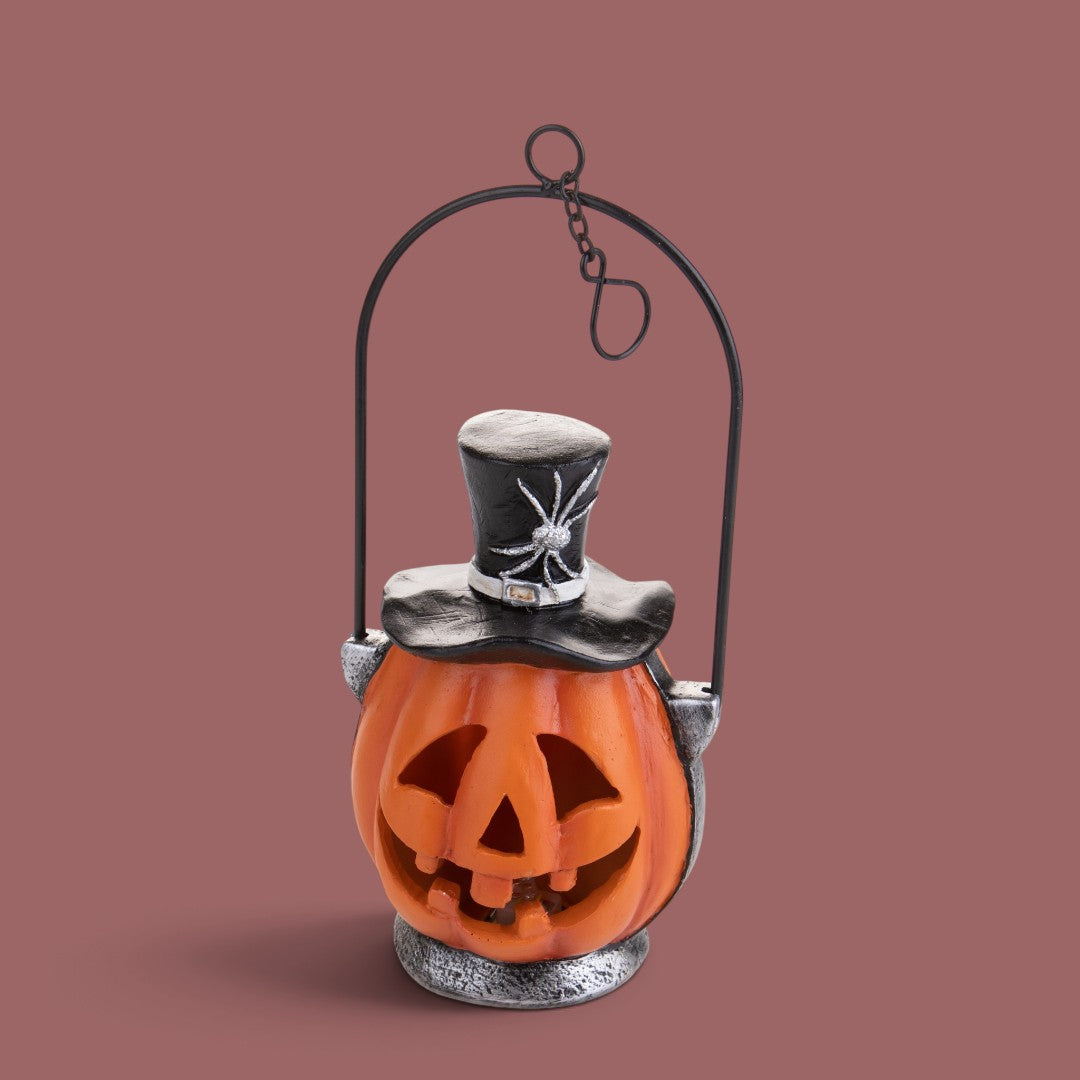 Lanterna a forma di zucca con luci LED • 25,5 cm