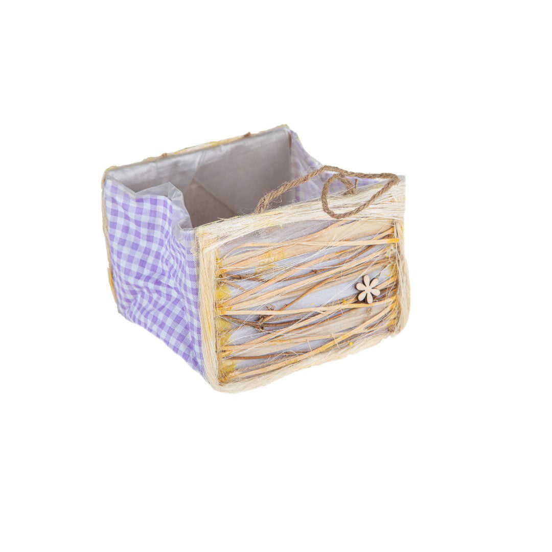 4 Pezzi • Cachepot borsa • 12 cm