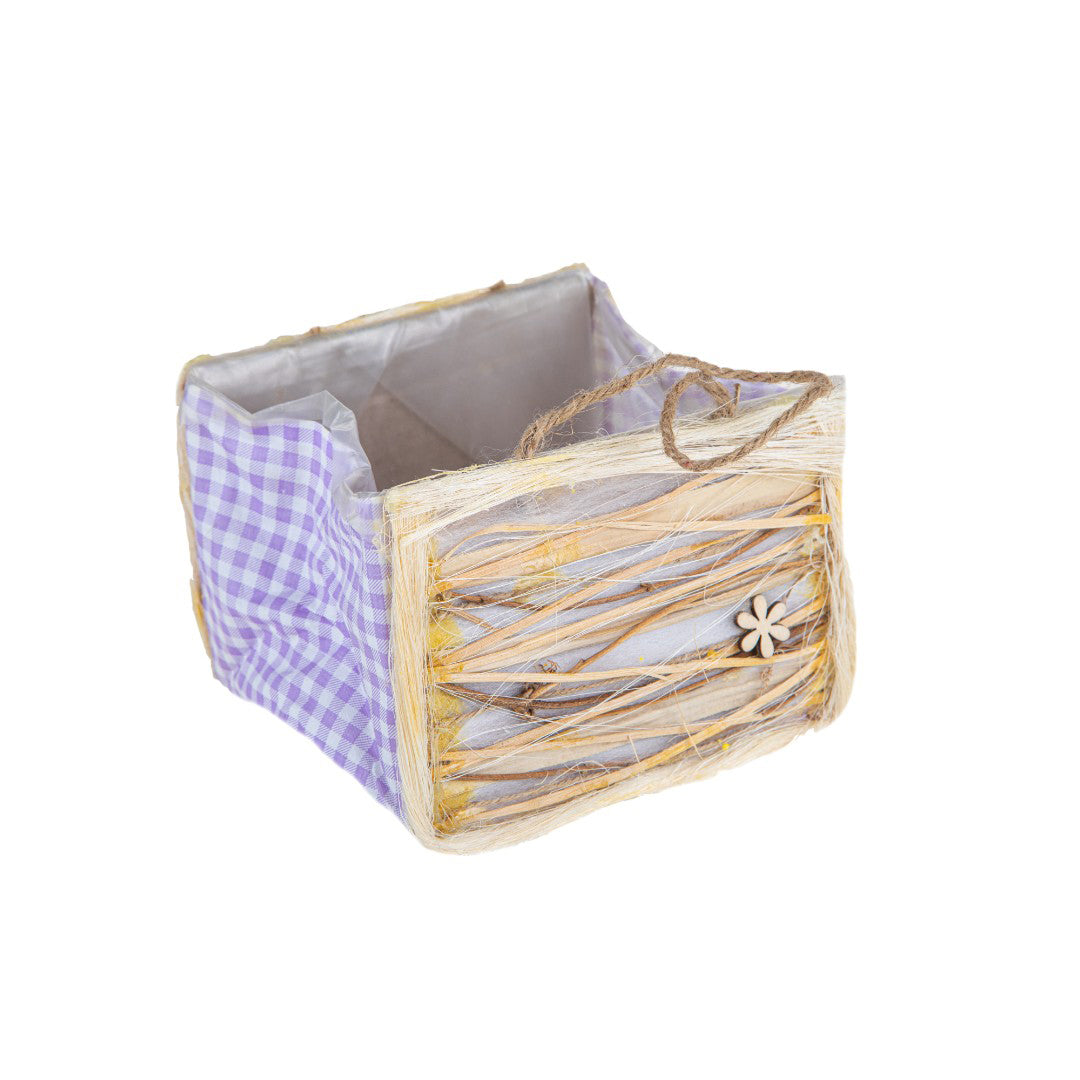 4 Pezzi • Cachepot borsa • 12 cm