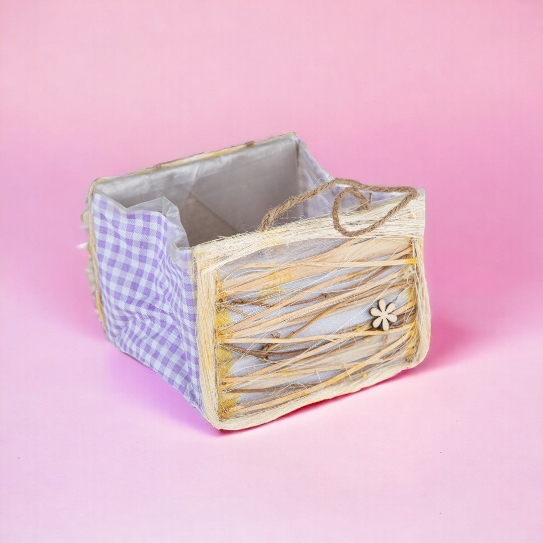 4 Pezzi • Cachepot borsa • 12 cm