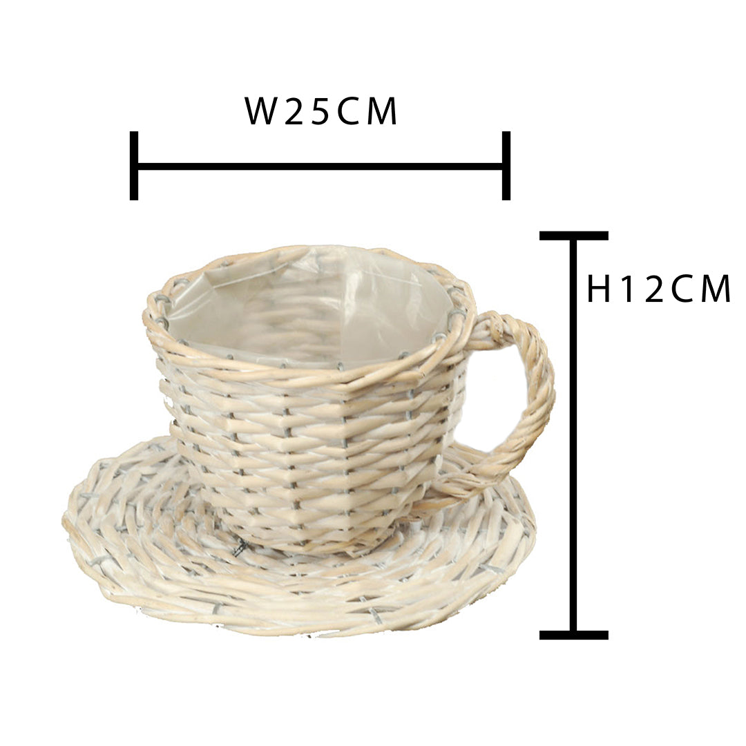 2 Pezzi • Tazza con piatto • 12 cm