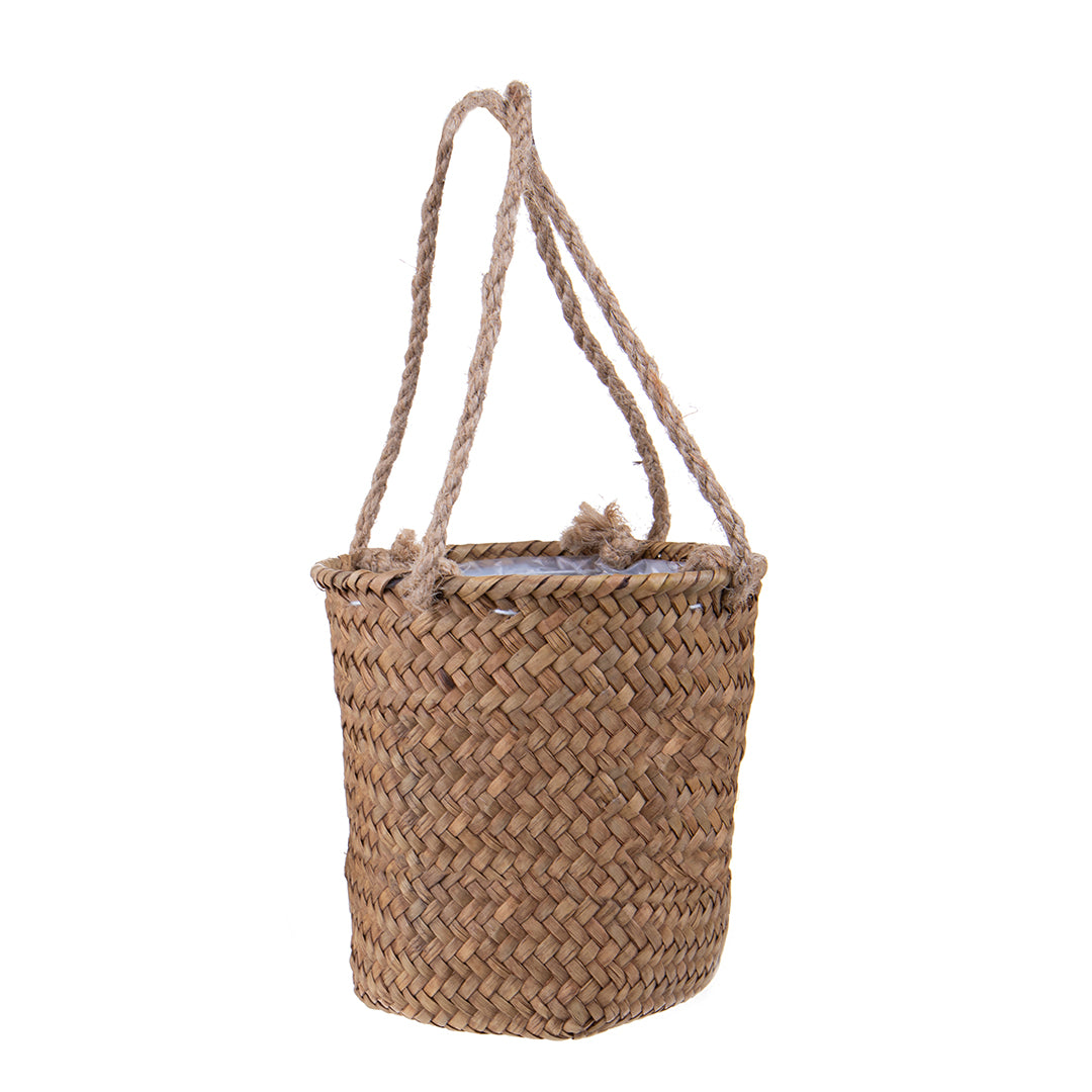 3 Pezzi • Cesto con manico • 12 cm