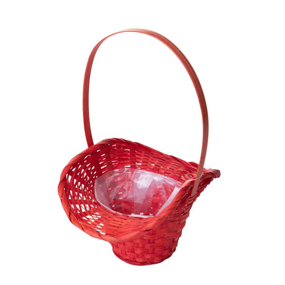 2 Pezzi • Cesto a forma di cappello in vimini • 35 cm