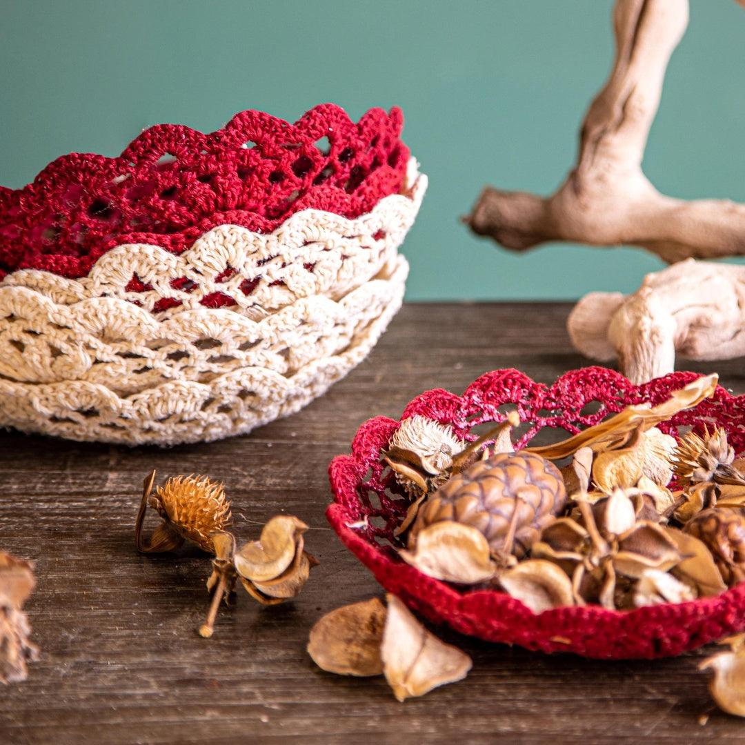 4 Pezzi • Contenitore in trina • 17 cm