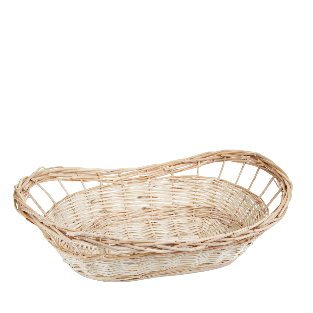 Cesto ovale in vimini • 55 cm