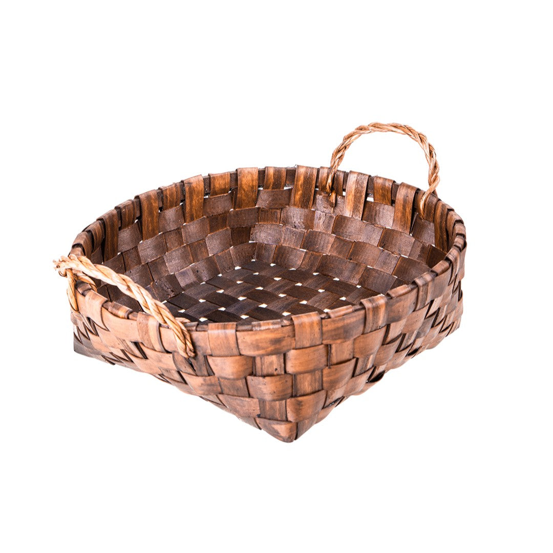 2 Pezzi • Cesto Rotondo con Manici • 13 cm