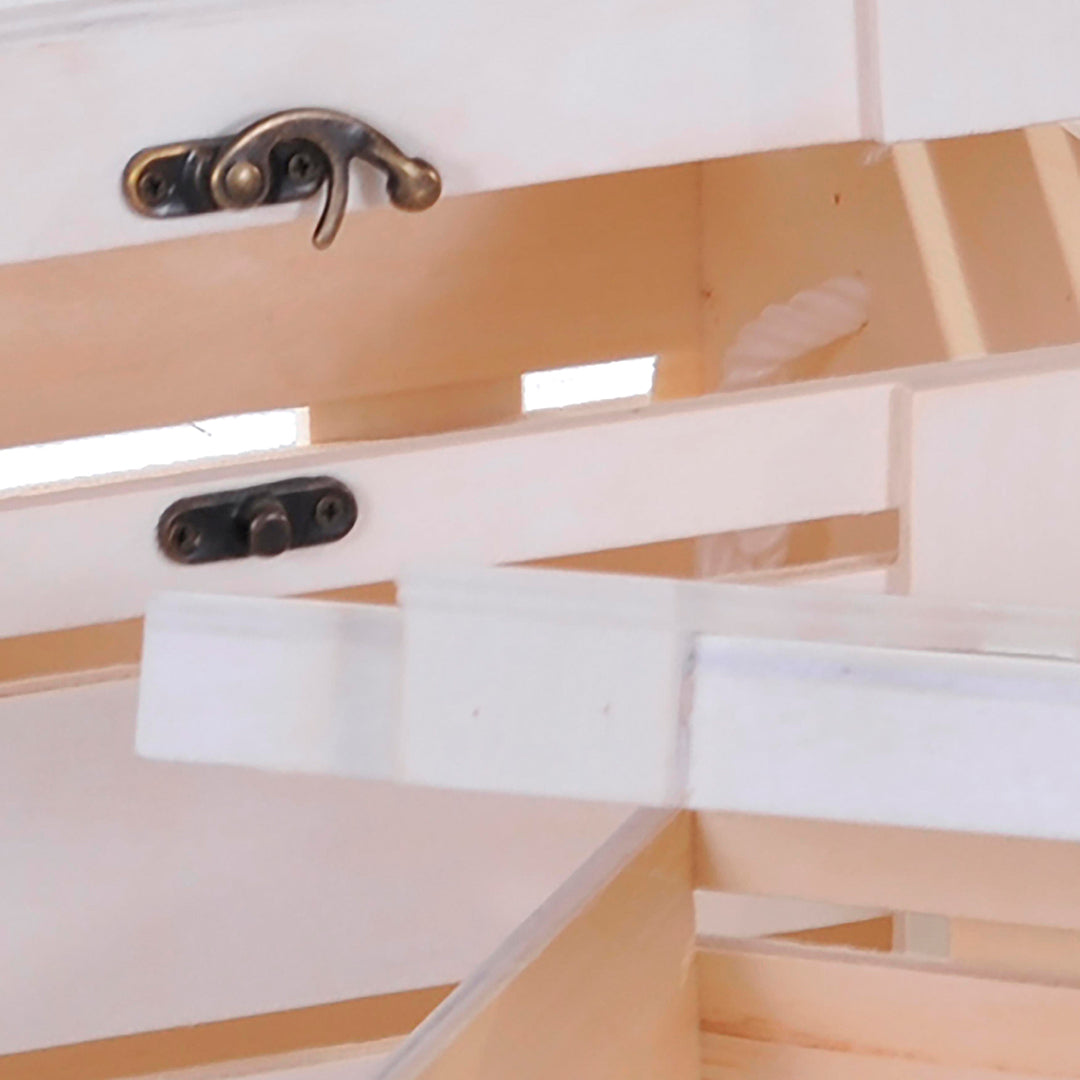 Set 2 baule in legno • 32 cm