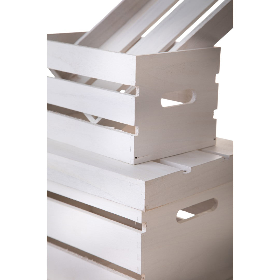 Set di 3 scatole in legno • 23,5 cm