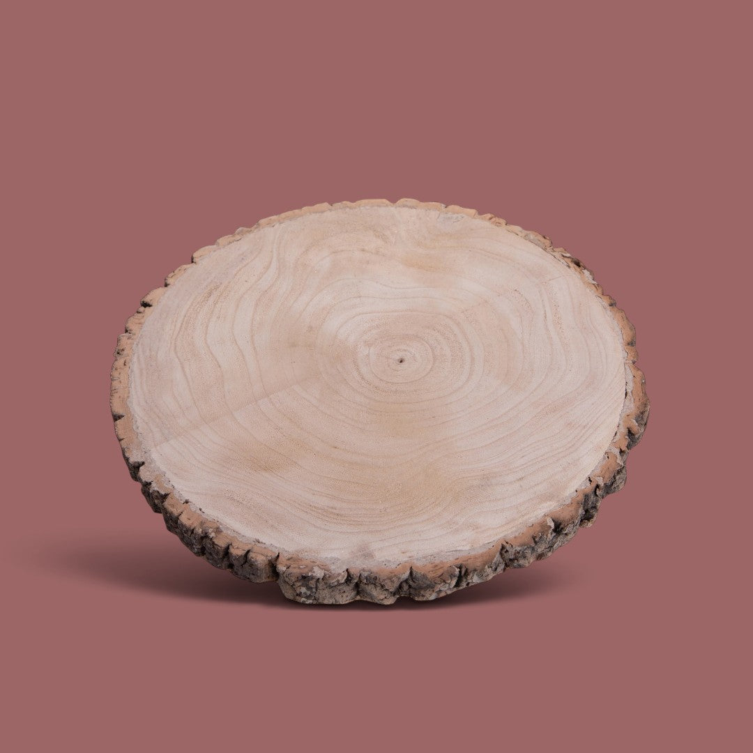 Pezzi 2 • Fetta legno • H 3,4 cm