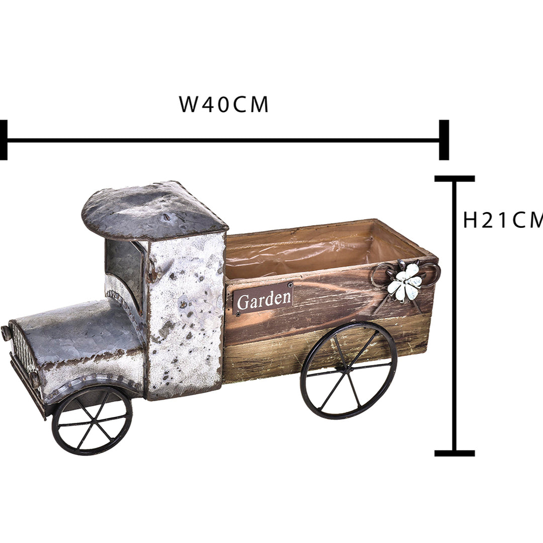 Camioncino contenitore legno • 40 cm