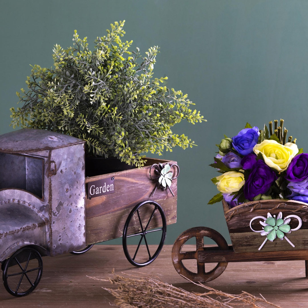 Camioncino contenitore legno • 40 cm