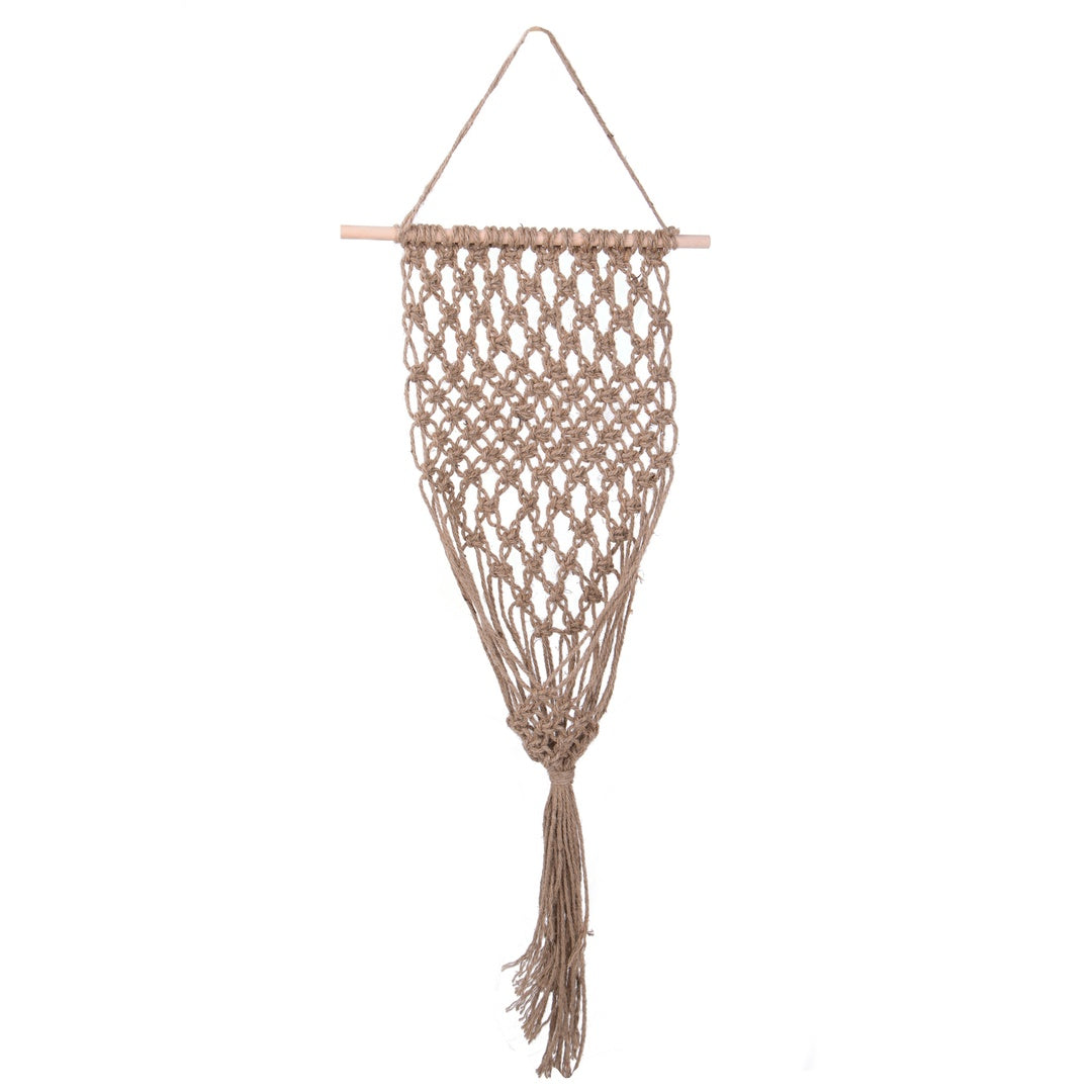 Corda lavorata parete porta vaso • 120 cm