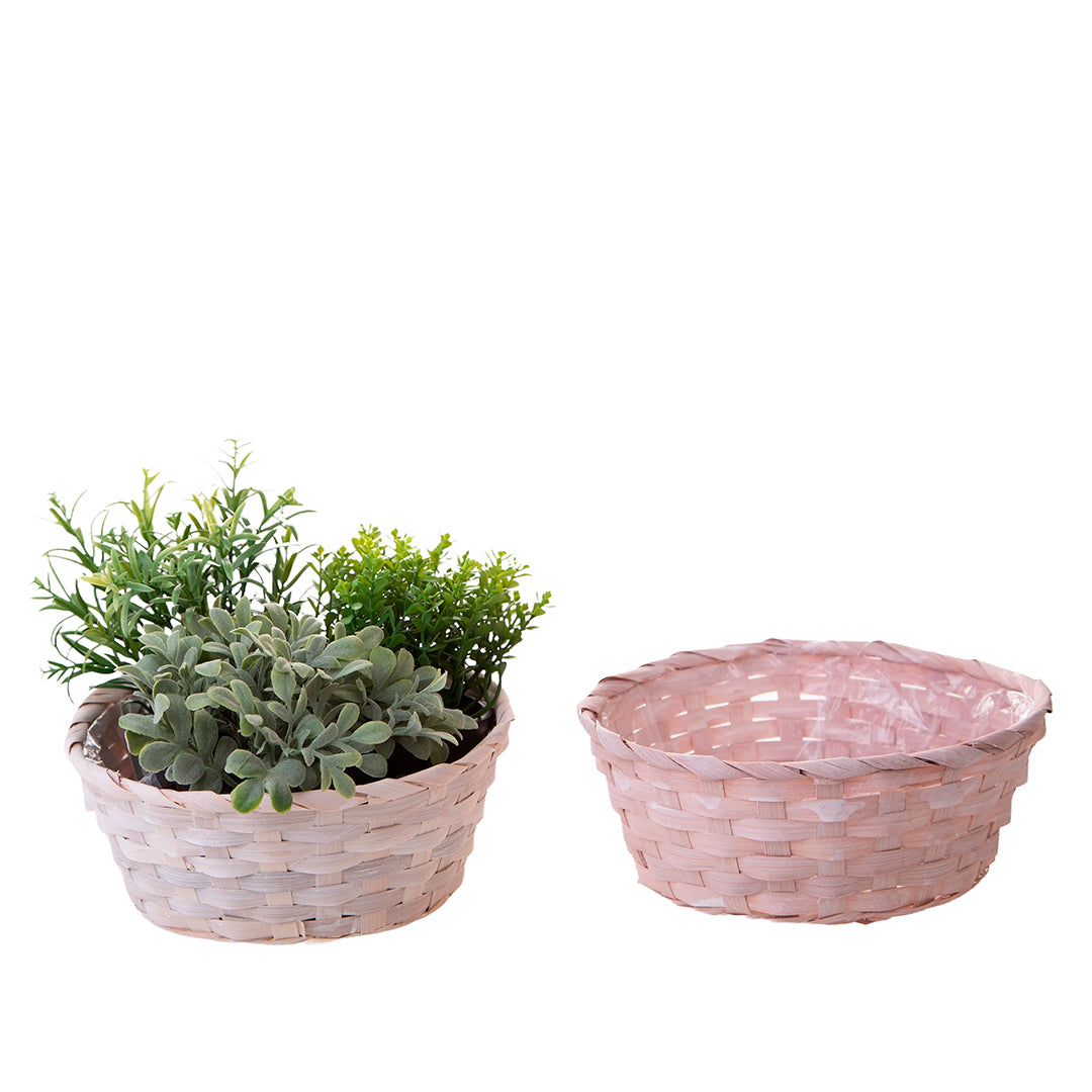 8 Pezzi • Ciotola in vimini • 9 cm